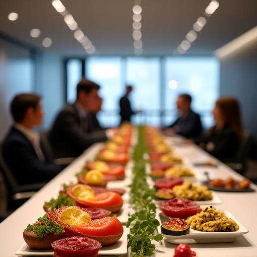 Business Meeting mit Catering